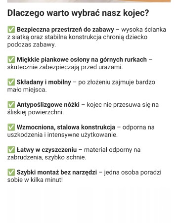 Sprzedam Nowy kojec dla dziecka