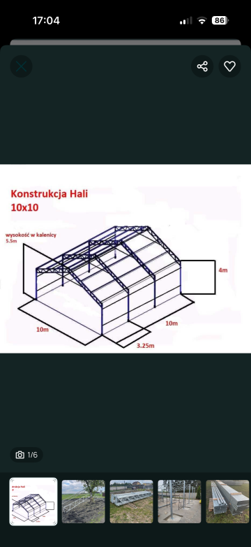 Kratownice dachowe słupy ocynk