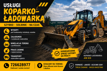 Usługi koparko-ładowarką