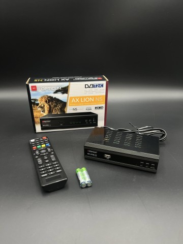 Tuner Opticum AX LION NS DVB-T2/C H.265 Komplet + gwarancja
