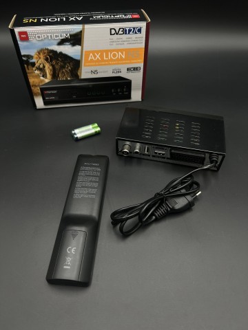 Tuner Opticum AX LION NS DVB-T2/C H.265 Komplet + gwarancja