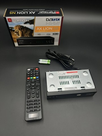 Tuner Opticum AX LION NS DVB-T2/C H.265 Komplet + gwarancja