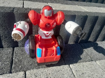 Robot elektryczny zabawka dla dzieci, świeci i jeździ