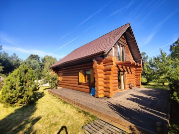 Sprzedam dom z bali -4 pokoje -działka 3100m2 -gm. Golina