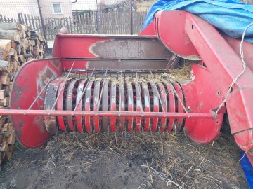 Prasa, przetrząsaczo - zgrabiarka, siewnik