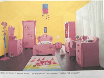 Okazja! Sprzedam oryginalne i piękne meble BARBIE + materac
