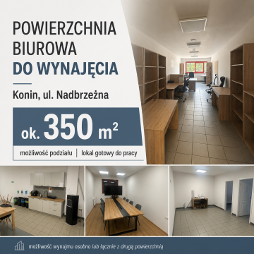 Lokal biurowo-usługowy 350 m&sup2; przy ul. Nadbrzeżnej