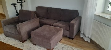 Sprzedam: wypoczynek (sofa+pufa) firma VOX