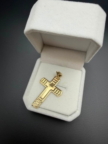 Złota zawieszka Próba 585 Wysokość z oczkiem 4 cm Szerokoś