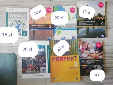 Sprzedam książki do technikum/liceum