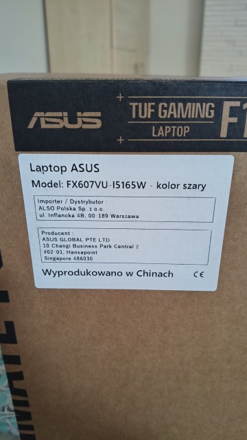 Nowy Laptop Asus Gamingowy