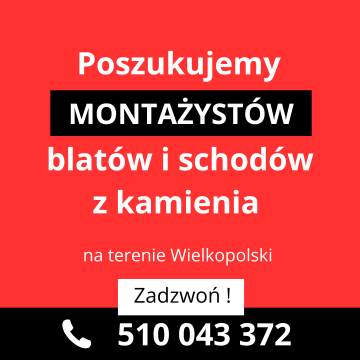 Poszukuję Ekipę 2/3 Osób do montaży Blatów z Kamienia
