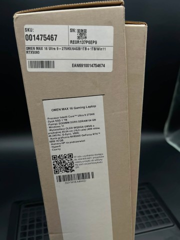 Laptop HP Omen Max 16 Ultra 64 GB/1 TB+ 1 TB Komplet + gw