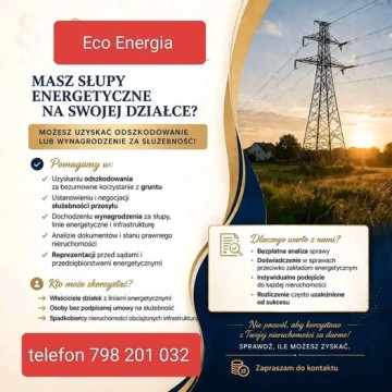 odszkodowania za słupy energetyczne i gazociągi
