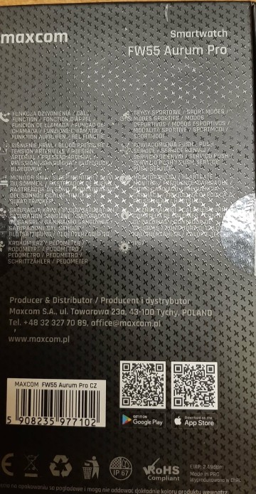 Zegarek HUAWEI MAXCOM FW55 Aurum Pro