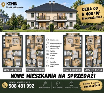 Nowe bezczynszowe mieszkania na sprzedaż