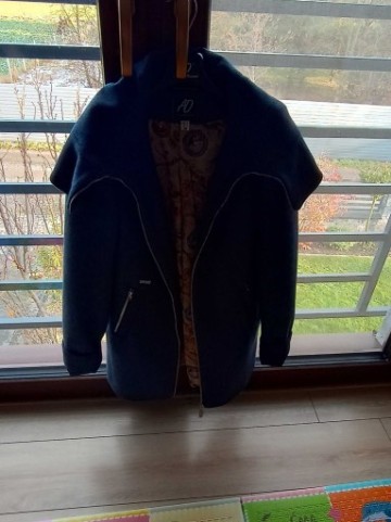 Płaszcz damski granatowy