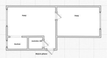 Mieszkanie 2 pokoje I piętro 42,16 m² Wyszyńskiego