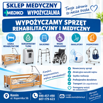 SKLEP MEDYCZNY WYPOŻYCZALNIA MEDIKO KONIN ul. KOPERNIKA 56