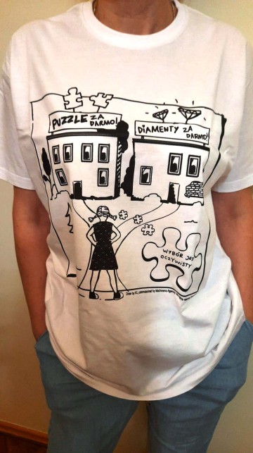 Nowy T-Shirt, JHK, koszulka – Motyw Puzzle, Historie Zośki