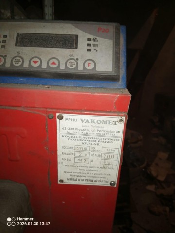 Kociol na ekogroszek z podajnikiem 25 kW