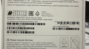 Iphone 16 Pro 128GB Biały
