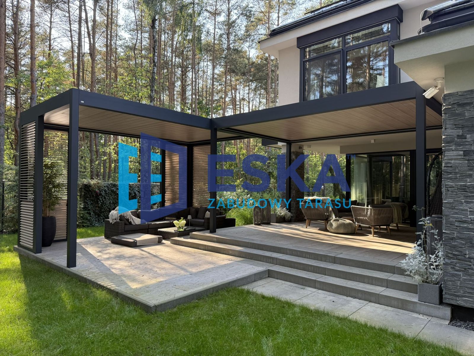 aluminowa zabudowa tarasu